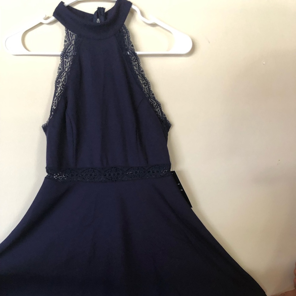 Lulu’s navy, fit and flair dress